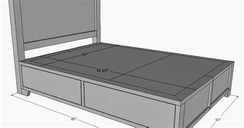 queen bed frame size measurement